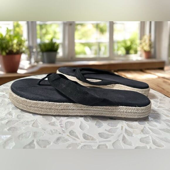 New TKEES Hera Suede Leather espadrille Sandals Platform Flats - Picture 6 of 15